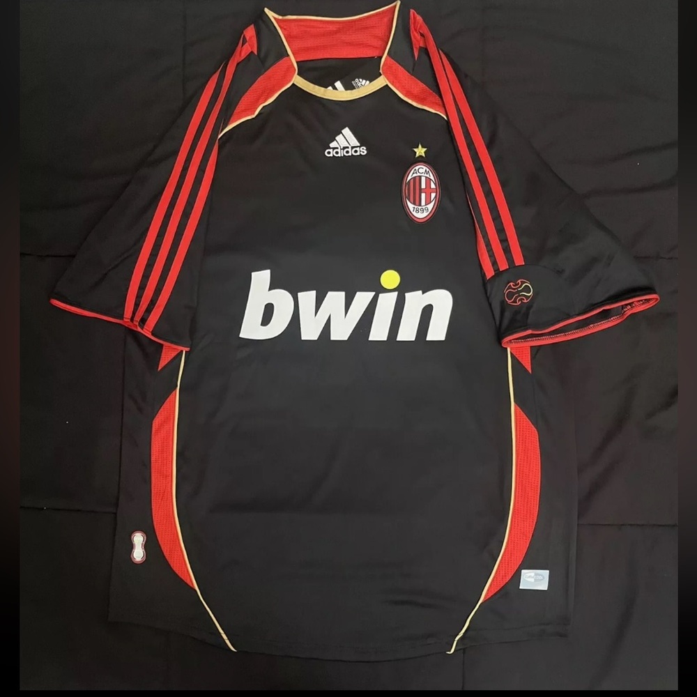 Pirlo AC Milan Soccer Jersey Black Third Retro 2006